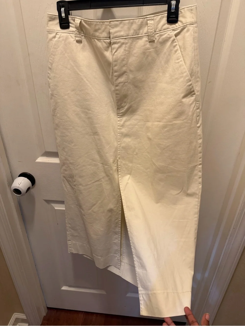 Abercrombie & Fitch Cream Midi Skirt